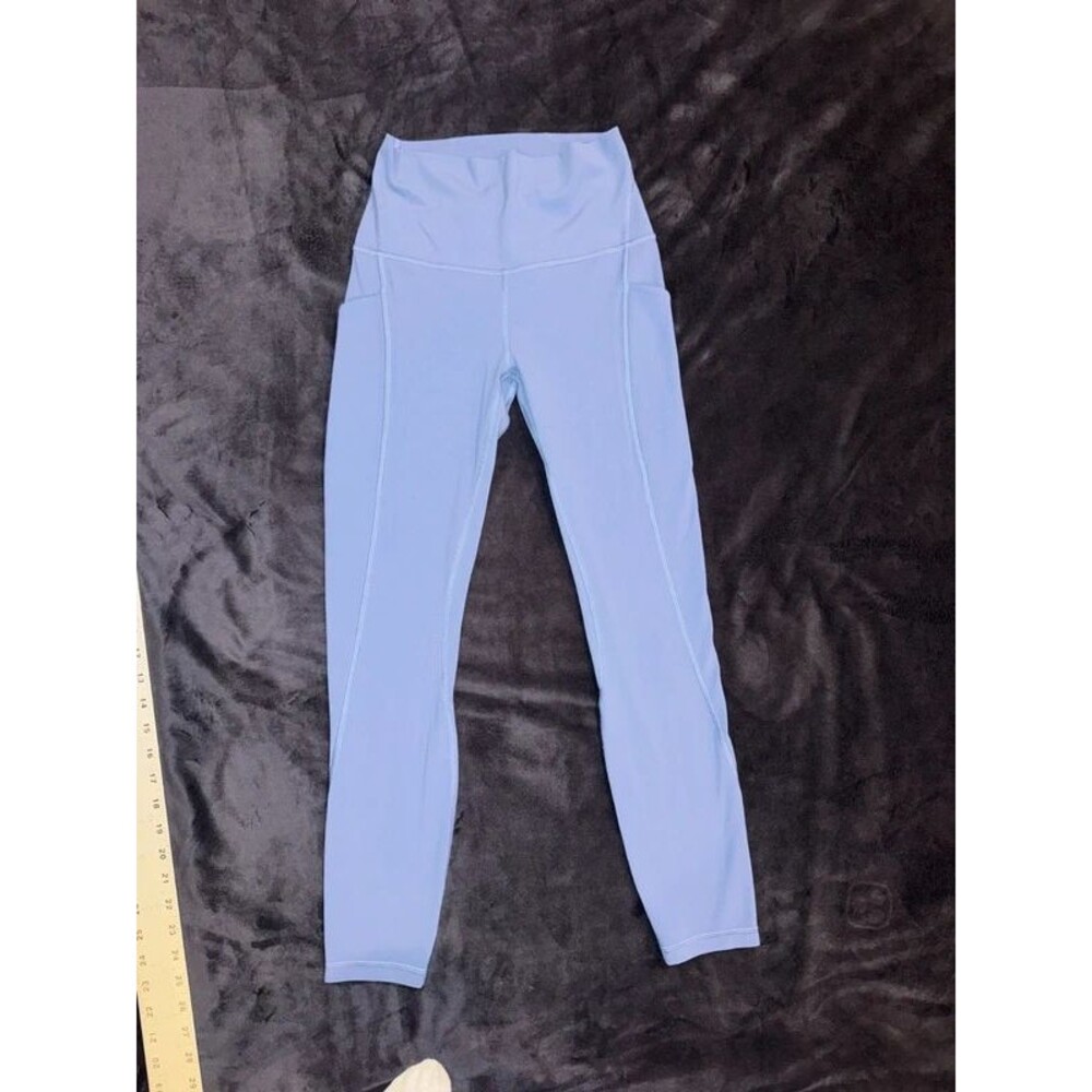 Lululemon Fast and Free High-Rise Tight 25 Pockets Periwinkle Purple Sz 4 -505